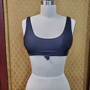 ⭐Black Tie Front Bikini Top